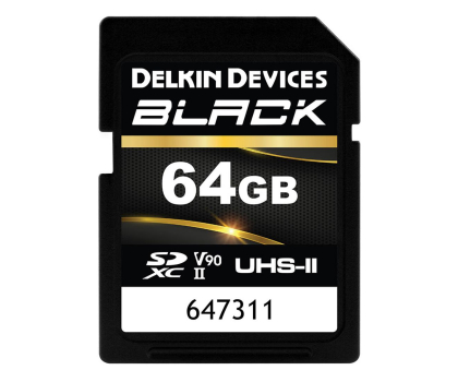 Karta pamięci Delkin Devices 64GB SDXC BLACK Rugged UHS-II (V90)